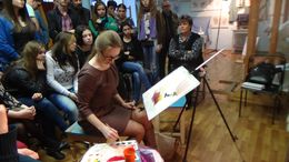 встреча с выпускницей Палехского художественного училища им. М. Горького 